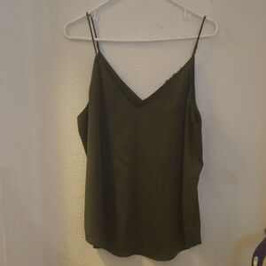 Express Olive Green Tank Blouse